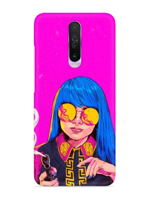 Aesthetic Anime Girl Snap Case for Poco X2