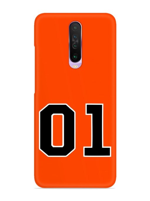 01 Number Snap Case for Poco X2 Zapvi