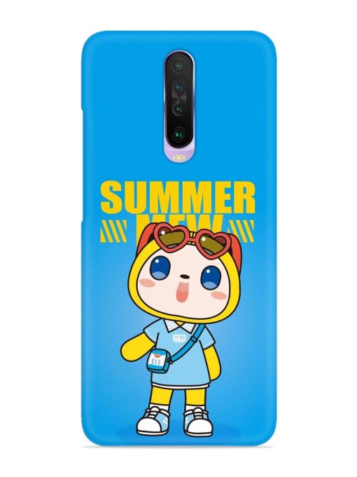 Summer Mew Cartoon Snap Case for Poco X2 Zapvi