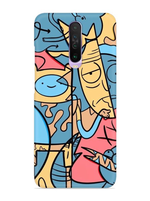 Silly Face Doodle Snap Case for Poco X2 Zapvi