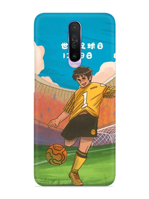 Soccer Kick Snap Case for Poco X2 Zapvi