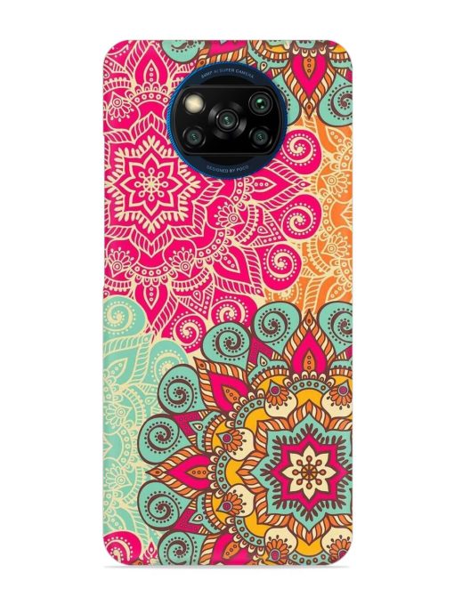 Mandala Seamless Snap Case for Poco X3 Zapvi