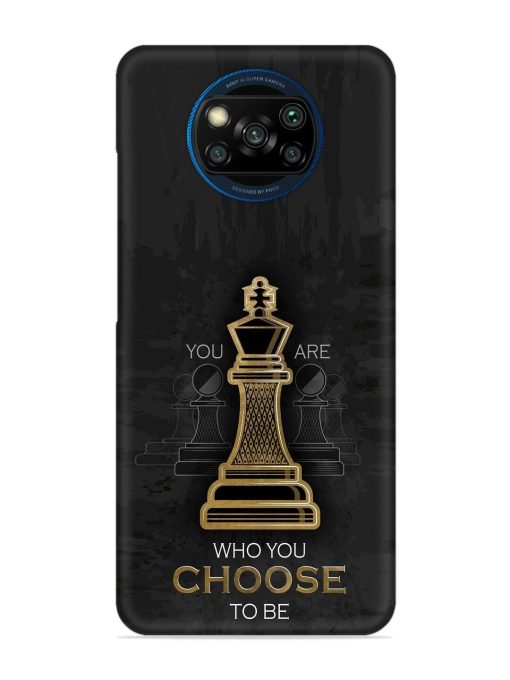 You Are Who Choose To Be Snap Case for Poco X3 Zapvi