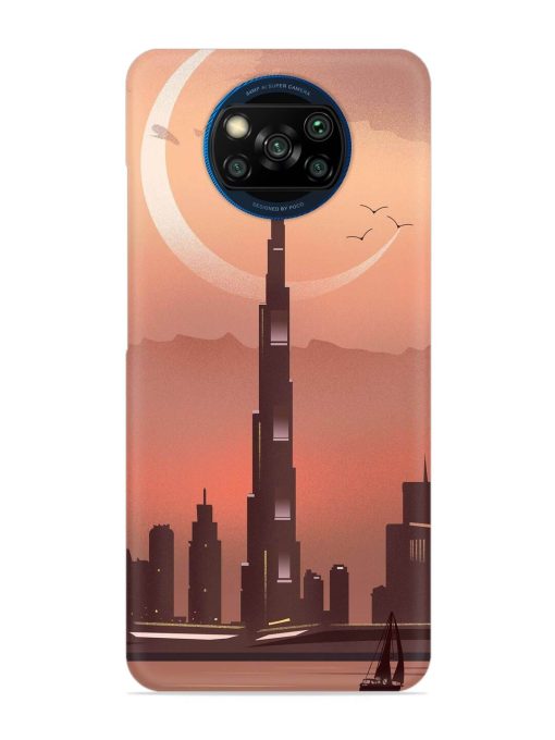 Landmark Burj Khalifa Snap Case for Poco X3 Zapvi