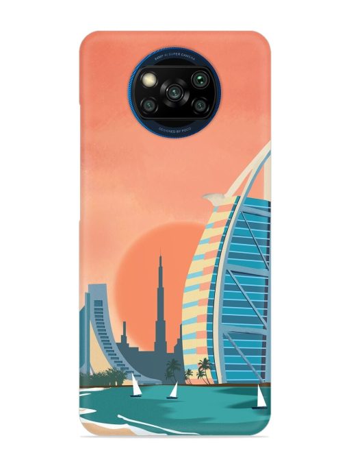 Dubai Architectural Scenery Snap Case for Poco X3 Zapvi