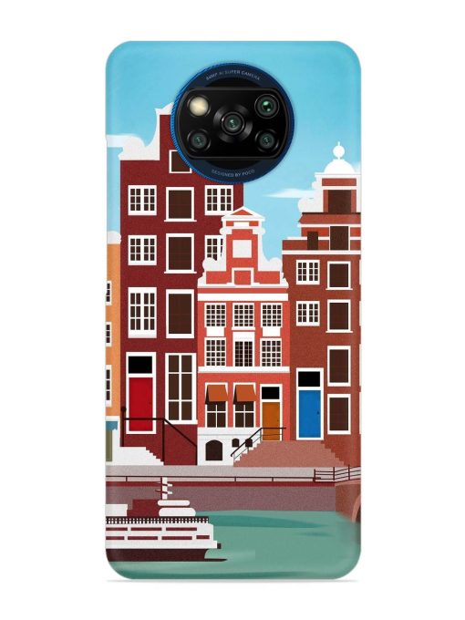 Scenery Architecture Amsterdam Landscape Snap Case for Poco X3 Zapvi