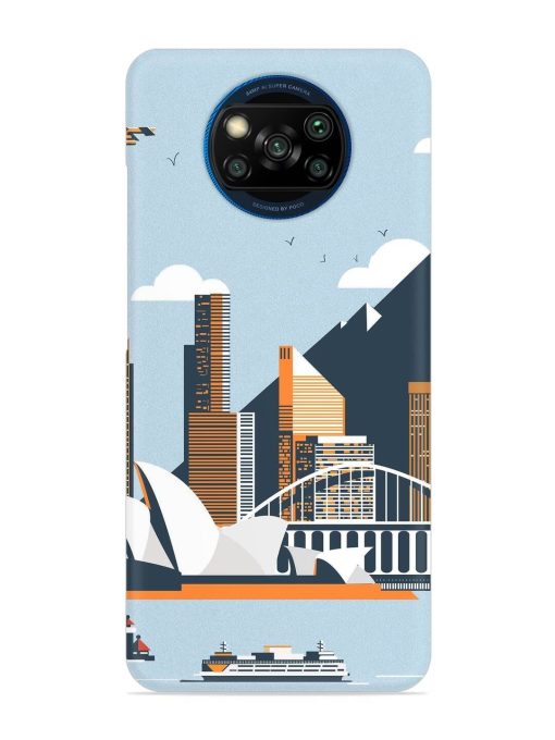 Sydney Opera Landscape Snap Case for Poco X3 Zapvi