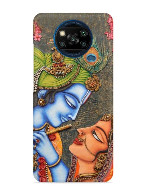 Lord Radha Krishna Flute Art Snap Case for Poco X3 Zapvi