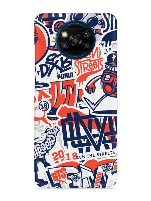 Run The Street Snap Case for Poco X3 Zapvi