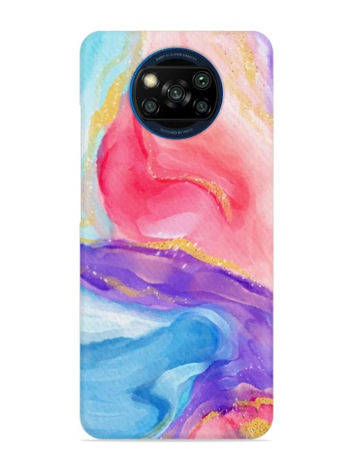 Watercolor Gradient Snap Case for Poco X3 Zapvi