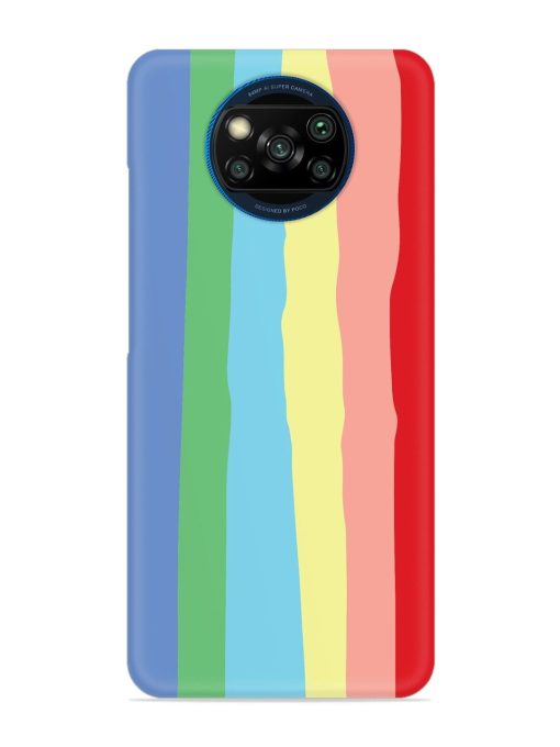 Rainbow Premium Shade Snap Case for Poco X3 Zapvi