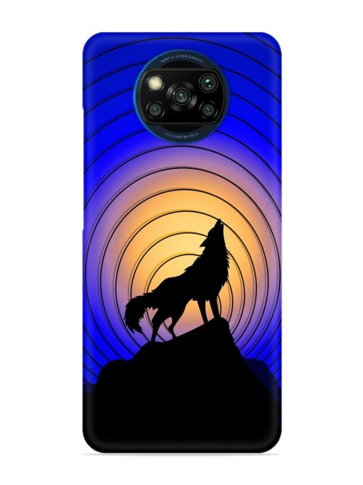 Fox Roaring Design Snap Case for Poco X3