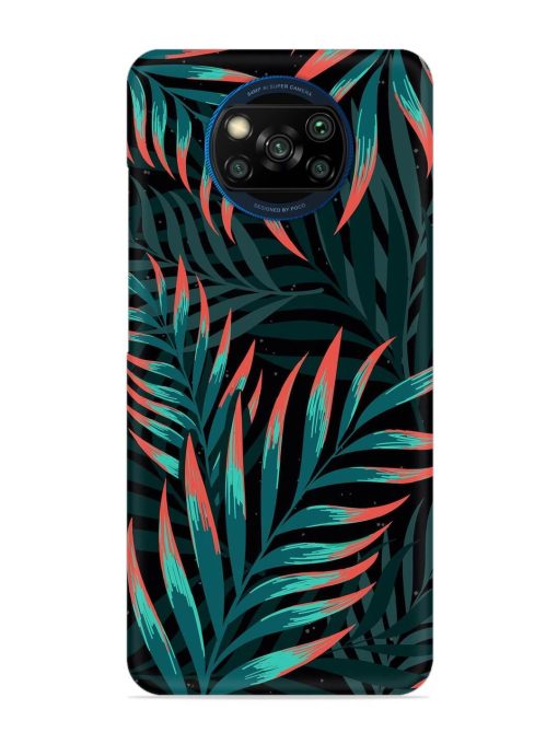 Green Leaf Art Snap Case for Poco X3 Zapvi