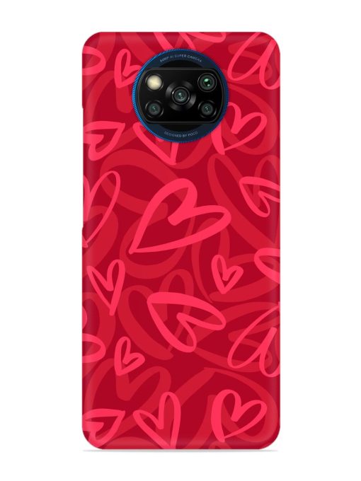 Seamless Romantic Pattern Snap Case for Poco X3 Zapvi