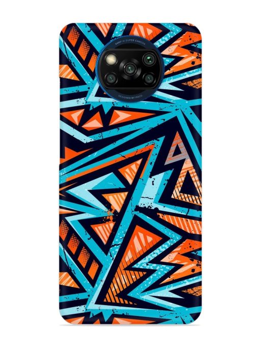 Abstract Seamless Grunge Snap Case for Poco X3 Zapvi