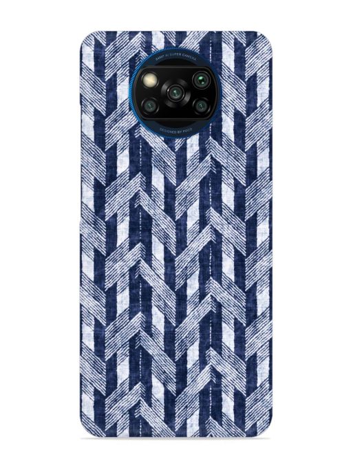 Abstract Herringbone Motif Snap Case for Poco X3