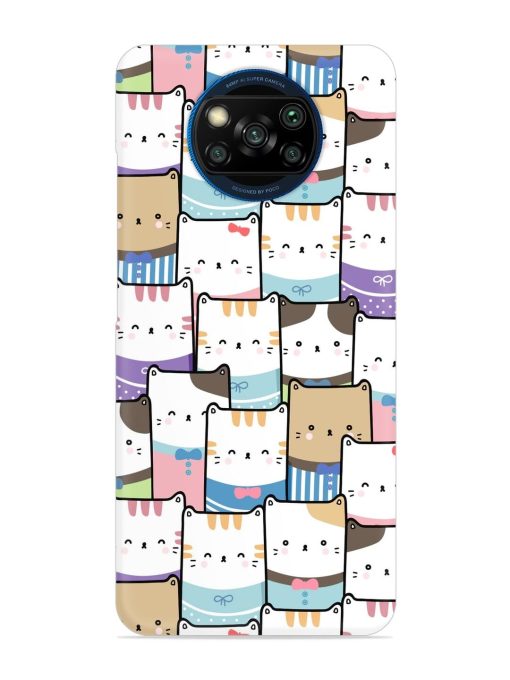 Cute Adorable Cat Snap Case for Poco X3