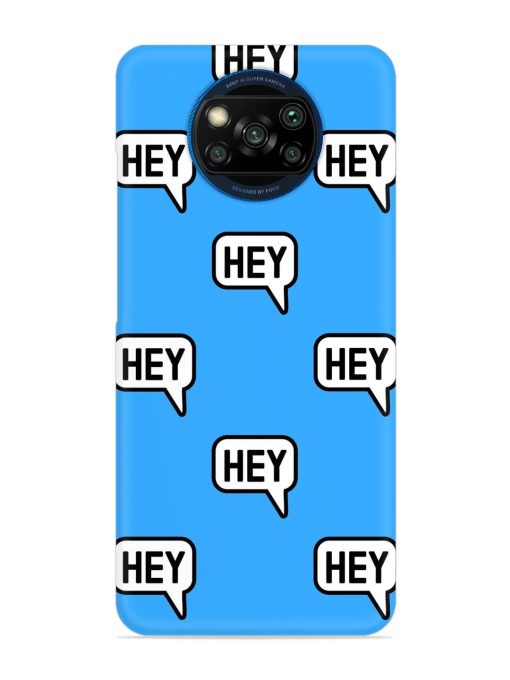 Hey Text Message Snap Case for Poco X3 Zapvi