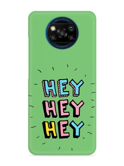 Hey Vector Cartoon Snap Case for Poco X3 Zapvi