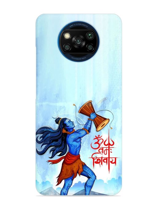 Illustration Lord Shiva Snap Case for Poco X3 Zapvi