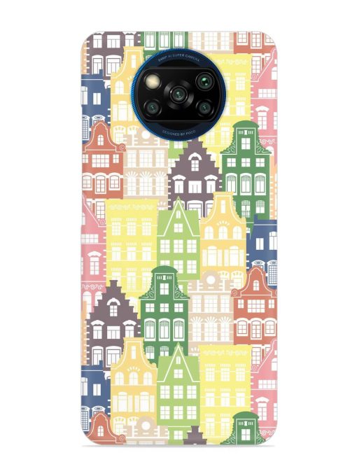 Seamless Shapes Pattern Snap Case for Poco X3 Zapvi