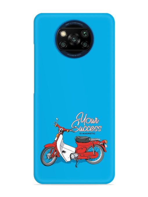 Motorcycles Image Vector Snap Case for Poco X3 Zapvi