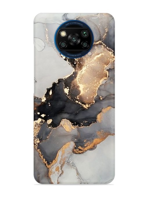 Luxury Abstract Fluid Snap Case for Poco X3 Zapvi