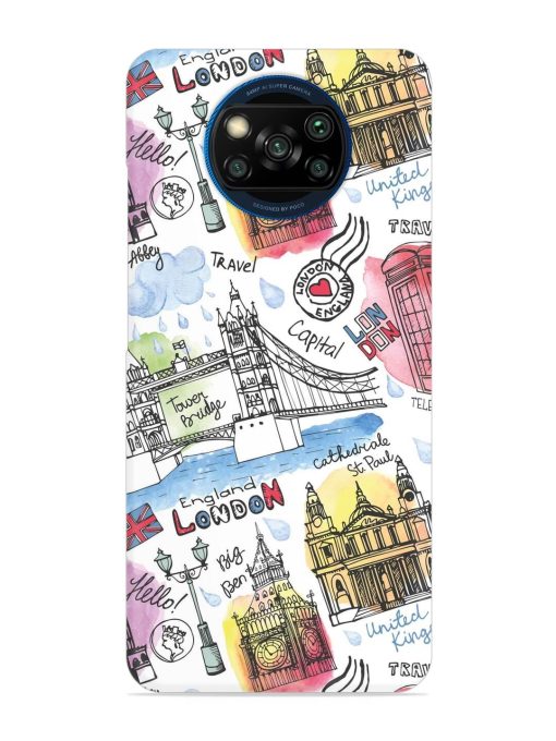 Vector London Landmark Snap Case for Poco X3 Zapvi