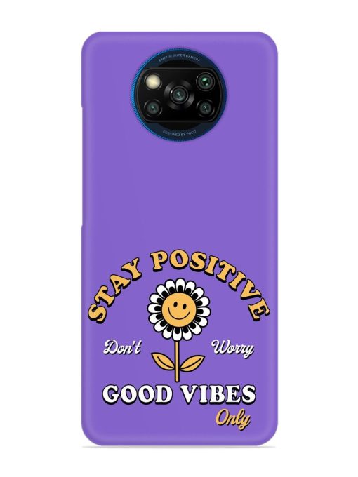 Retro Positive Flower Snap Case for Poco X3 Zapvi