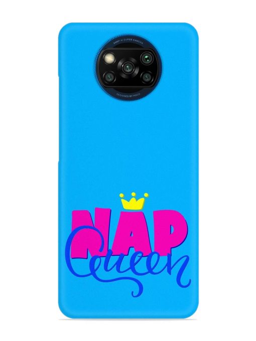 Nap Queen Quote Snap Case for Poco X3 Zapvi