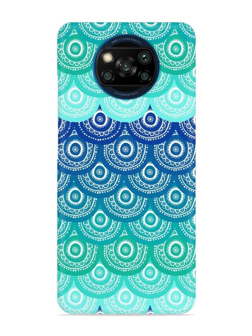 Ethnic Seamless Pattern Snap Case for Poco X3 Zapvi