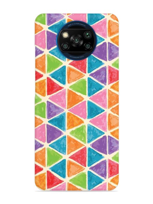 Seamless Colorful Isometric Snap Case for Poco X3