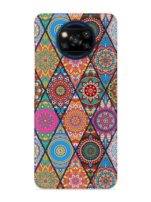 Seamless Tile Pattern Snap Case for Poco X3 Zapvi