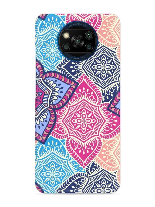 Ethnic Floral Seamless Snap Case for Poco X3