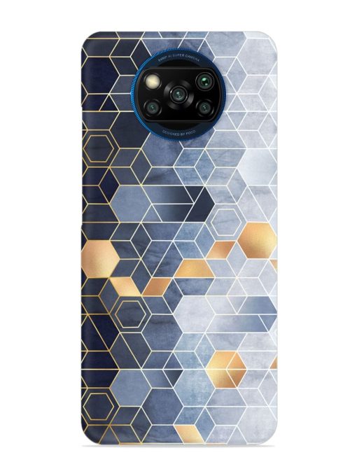 Geometric Abstraction Hexagons Snap Case for Poco X3 Zapvi