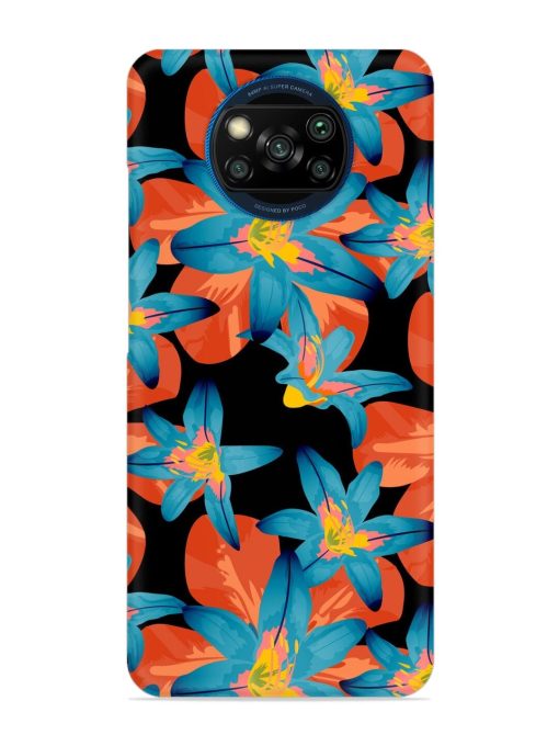 Philippine Flowers Seamless Snap Case for Poco X3