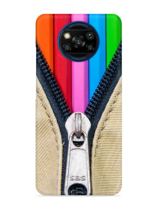 Zip In Color Snap Case for Poco X3 Zapvi