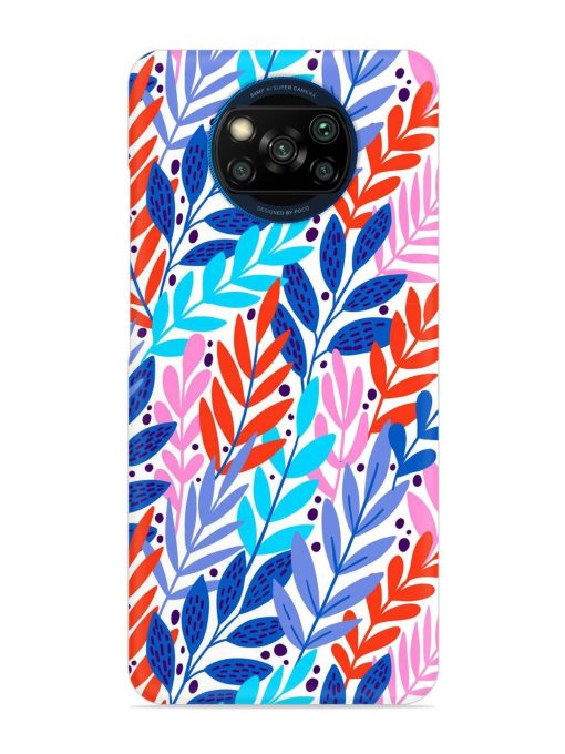 Bright Floral Tropical Snap Case for Poco X3