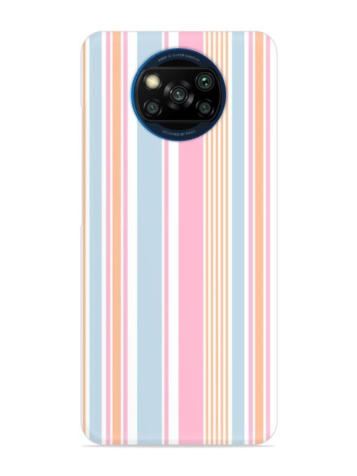 Stripe Seamless Pattern Snap Case for Poco X3