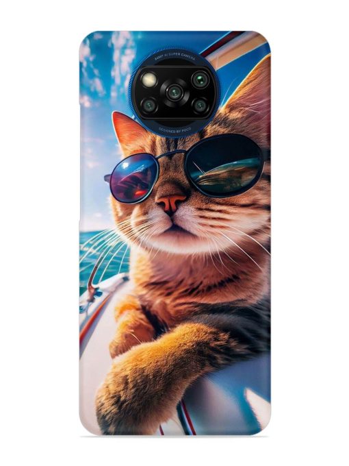 Cat In Style Snap Case for Poco X3 Zapvi