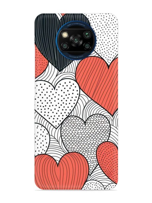 Girly Heart Seamless Snap Case for Poco X3