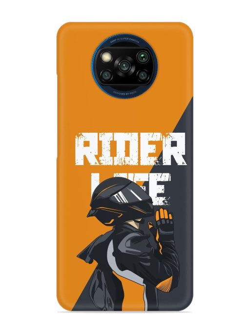 Rider Life Snap Case for Poco X3 Zapvi