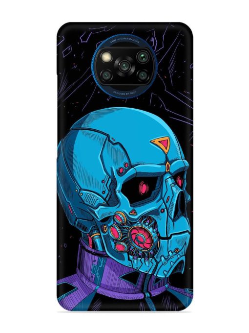 Skull Robo Vector Snap Case for Poco X3 Zapvi