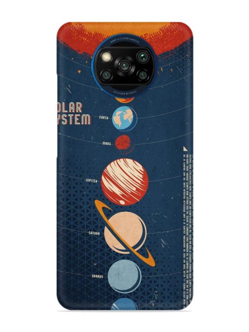 Solar System Vector Snap Case for Poco X3