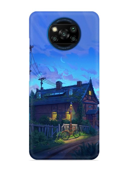 Beautiful Village House Snap Case for Poco X3 Zapvi