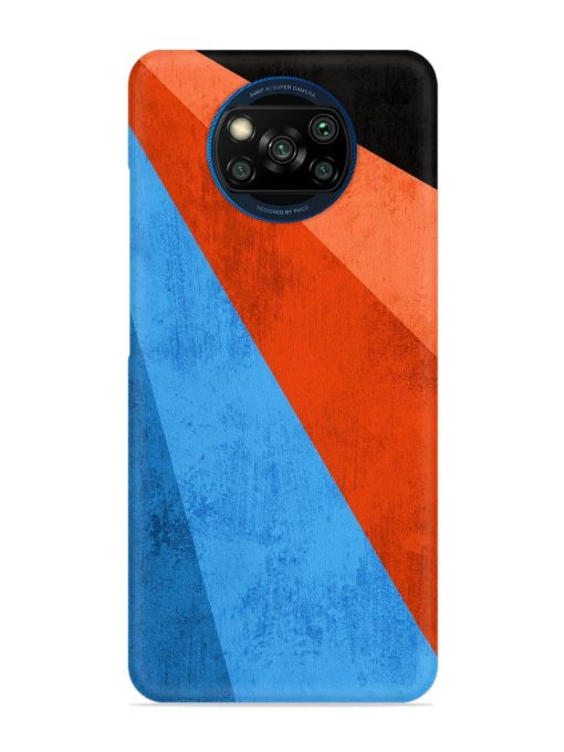 Modern Matte Abstract Snap Case for Poco X3 Zapvi