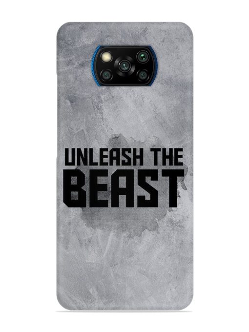 Unleash The Beast Snap Case for Poco X3 Pro Zapvi