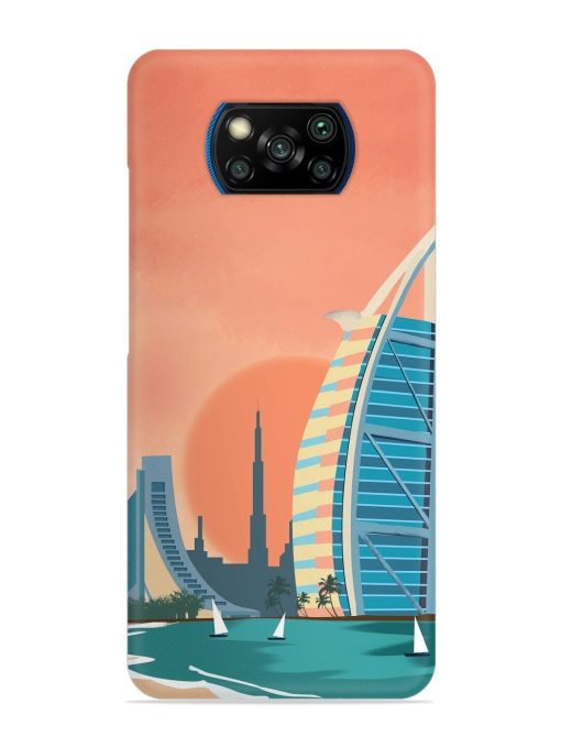 Dubai Architectural Scenery Snap Case for Poco X3 Pro Zapvi