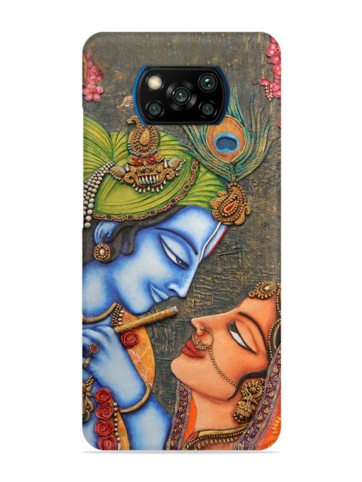 Lord Radha Krishna Flute Art Snap Case for Poco X3 Pro Zapvi