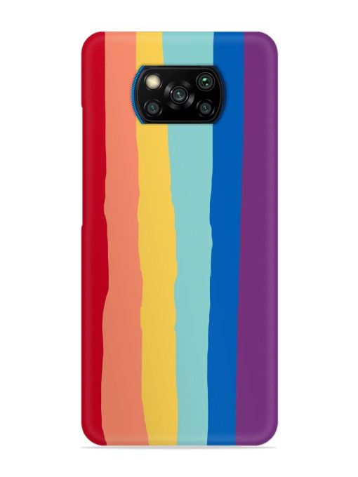 Rainbow Genuine Liquid Snap Case for Poco X3 Pro Zapvi